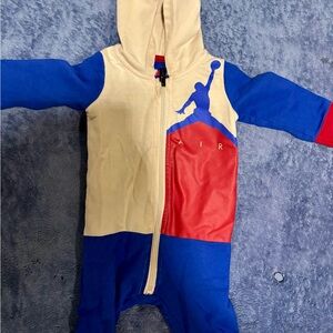 Jordan Kids One Piece in Blue, Red, and Cream